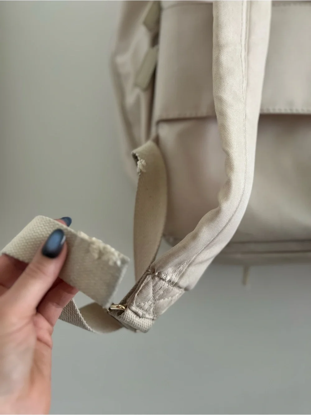BEIS Cream Backpack - Versatile Travel Bag